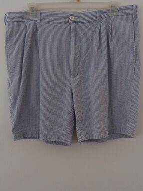 JOS A Bank  Seersucker Pleated Front Shorts #3503